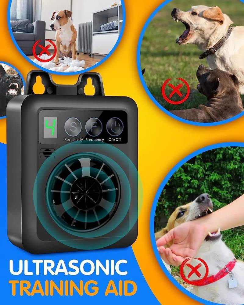Ultrasonic Anti-Barking Device with Digital Display – Indoor & Outdoor