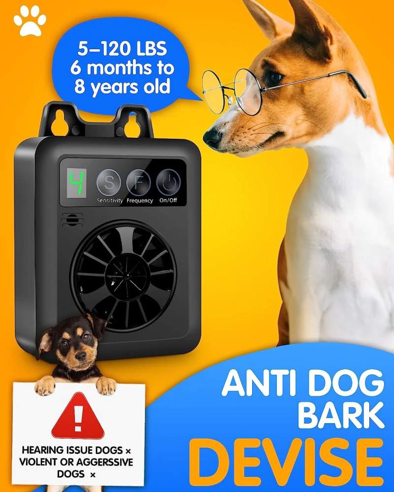 Ultrasonic Anti-Barking Device with Digital Display – Indoor & Outdoor