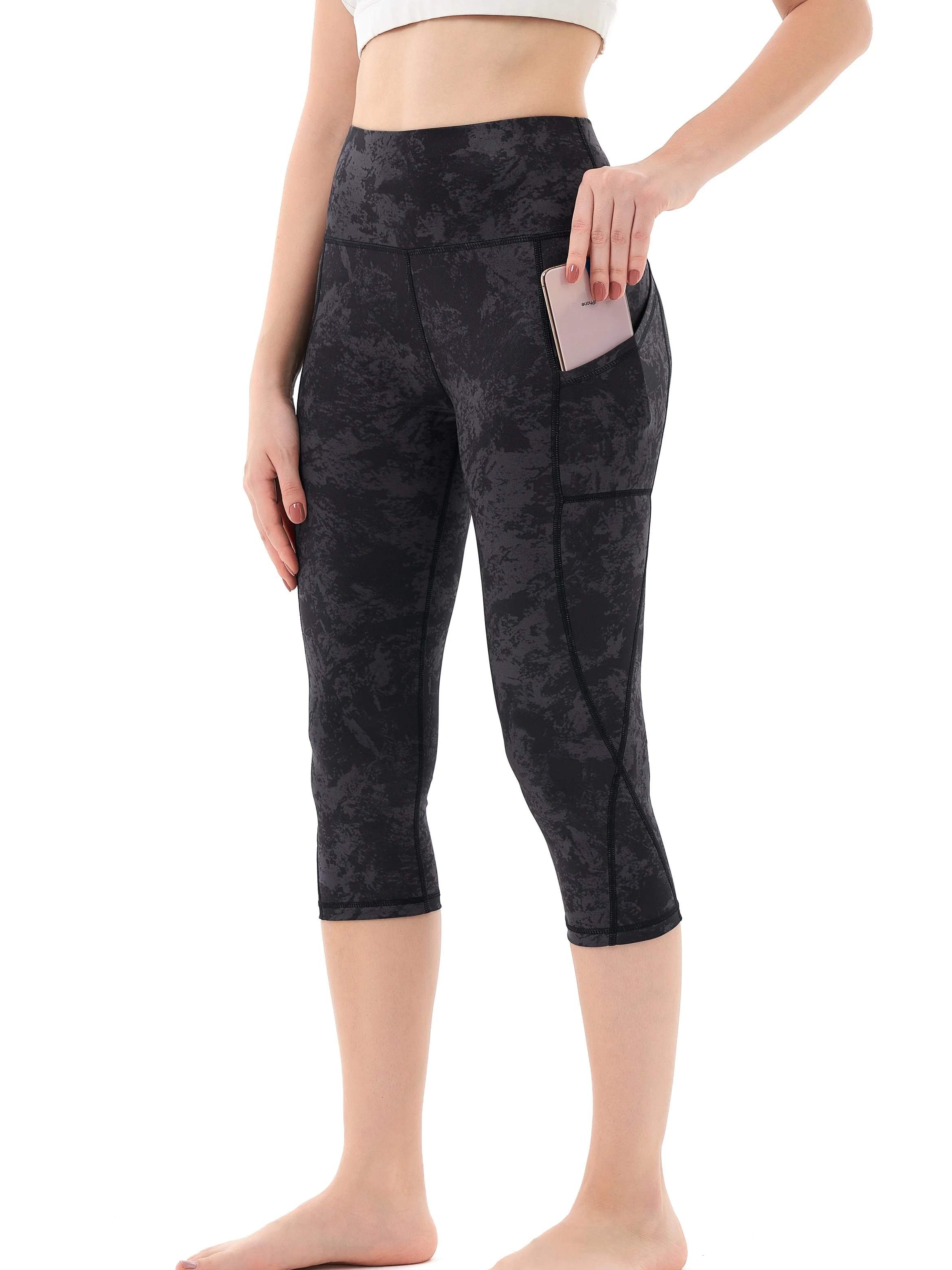 Women’s Capri Yoga Leggings with Pockets – High-Waist Workout Pants