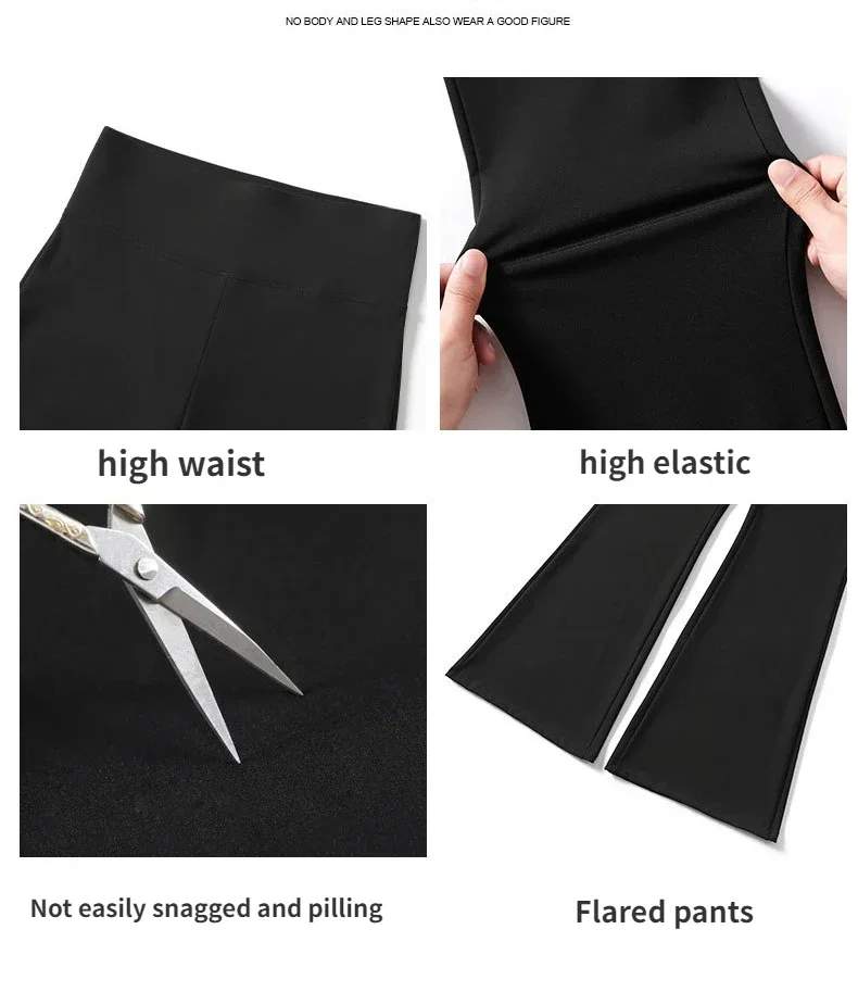 Women’s High-Waist Flared Yoga Leggings – Stretch Fitness Pants